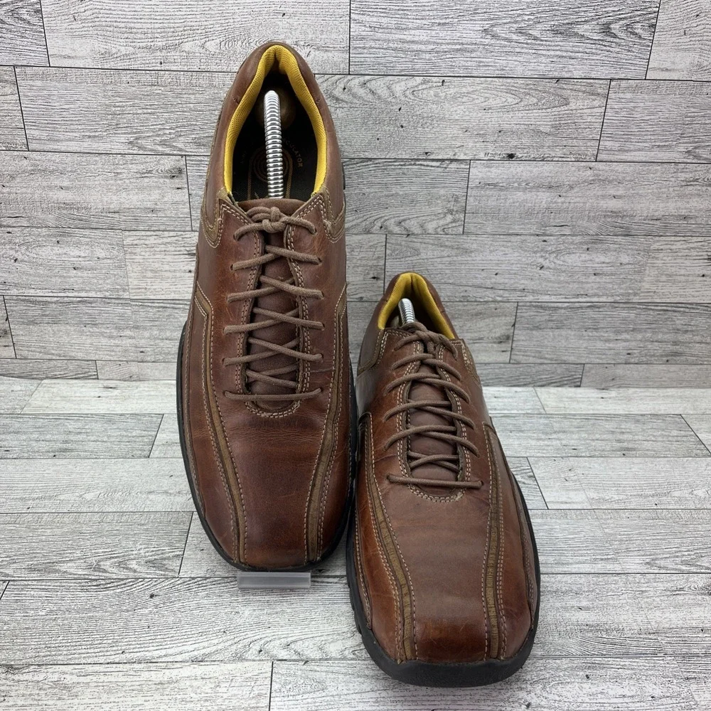 Rockport XCS Atmore‎ Brown Leather Casual Oxford Shoes APM74848 Men Size 10M